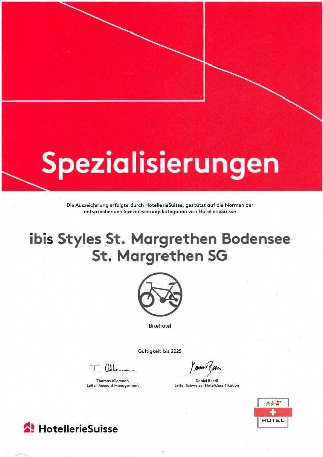 Ibis Styles St Margrethen Bodensee St. Margrethen Exterior photo